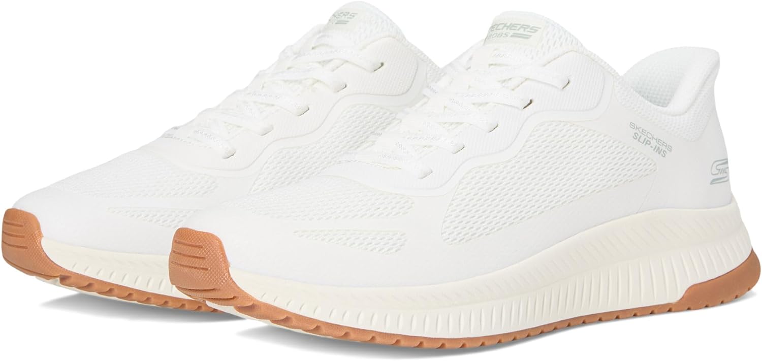 Skechers Womens Hands Free Slip-ins Bobs Squad 4-Staple Look Sneaker